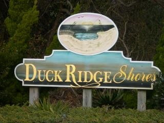 Duck Ridge Shores subdivision sign